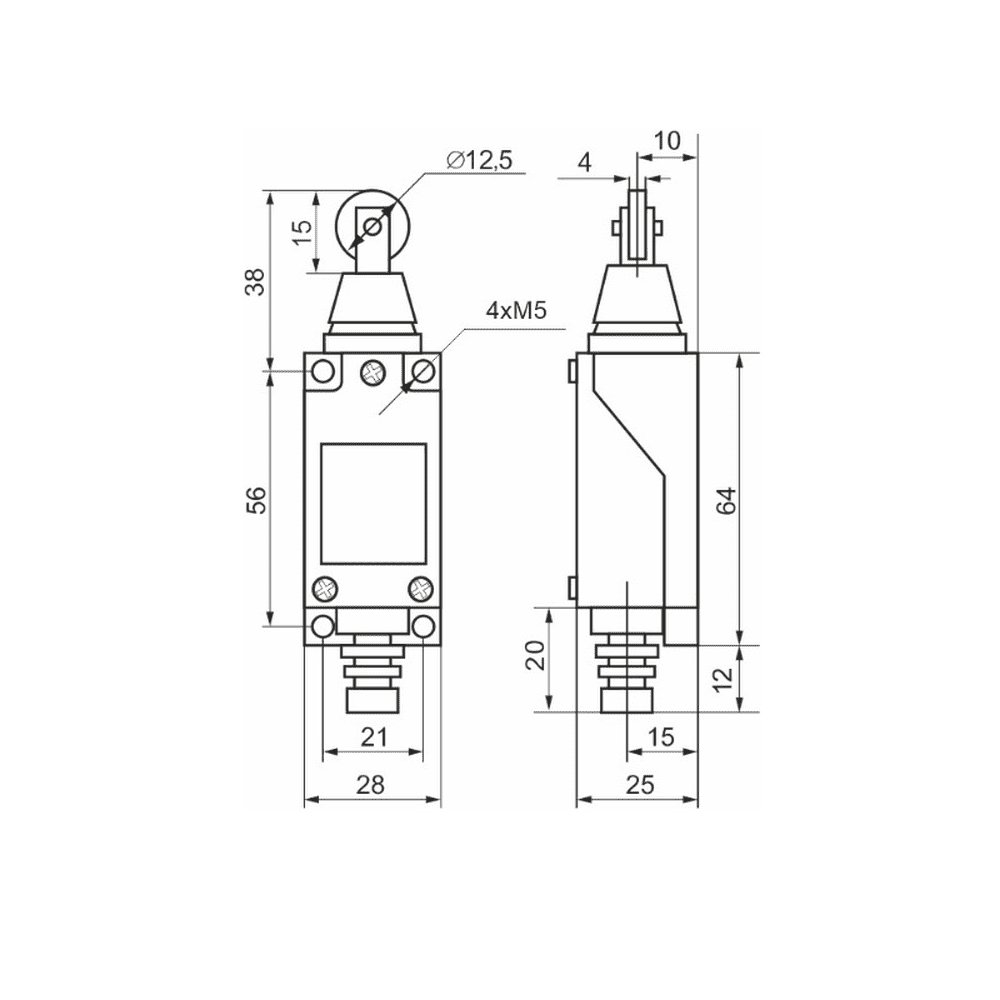 Вимикач кінцевий Промфактор M8112 ІР65 ( FLS15M8112P65 )